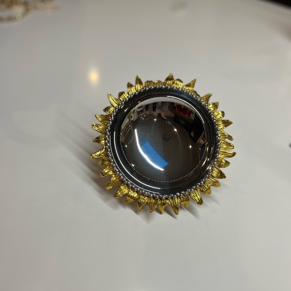 Michael Aram Sunflower Silver and Gold  Bowl - Picture 2 of 7